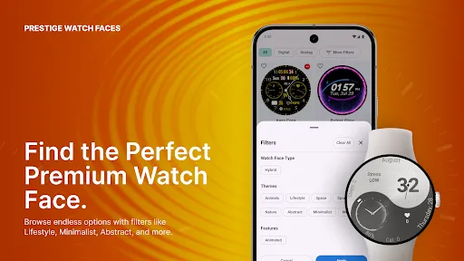 Скриншот 1 — Prestige: Циферблаты Wear OS