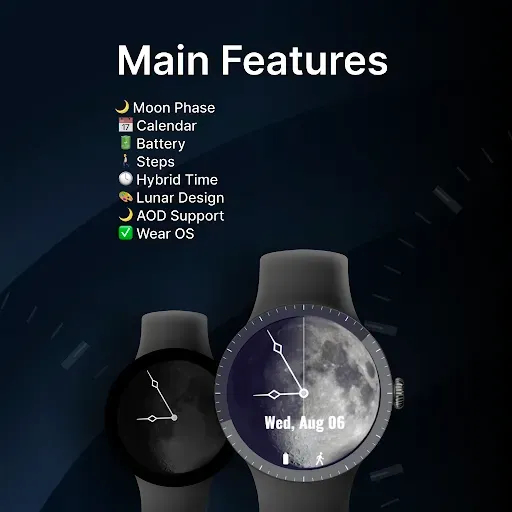 Скриншот 2 — The Moon Watch Face