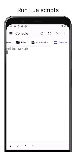 Скриншот 3 — LuaDroid - ide for lua