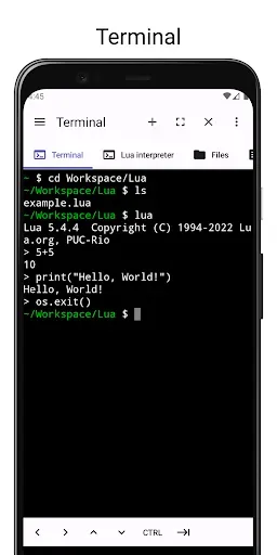 Скриншот 5 — LuaDroid - ide for lua