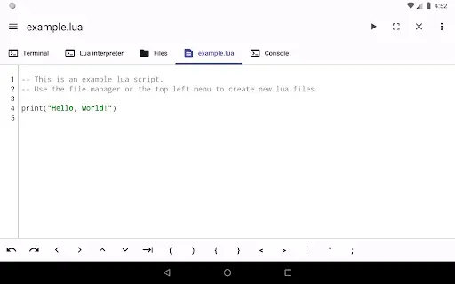 Скриншот 7 — LuaDroid - ide for lua