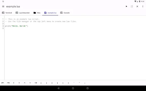 Скриншот 8 — LuaDroid - ide for lua