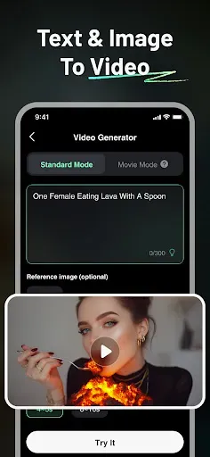 Скриншот 1 — Alive AI:Video & Image Maker