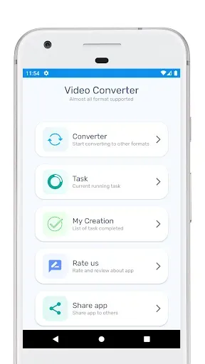 Скриншот 1 — All Video Converter - mp4, mp3