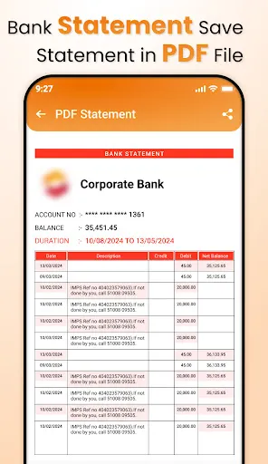 Скриншот 3 — All Bank Balance - Passbook