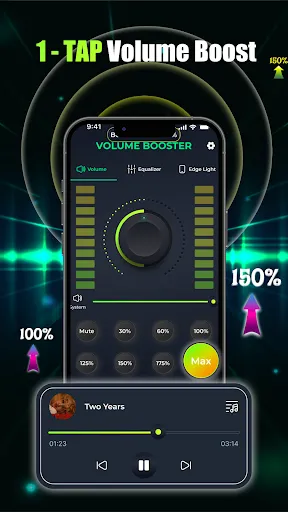 Скриншот 1 — Volume Booster - Music & Sound