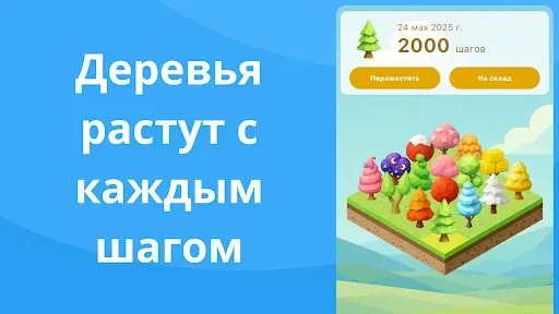 Скриншот 4 — Шагомер: Простые Шаги, Ходьба