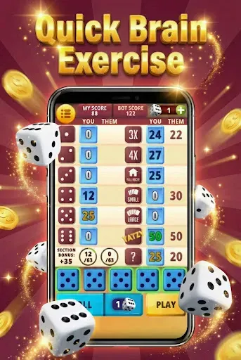 Скриншот 3 — Yatzy Classic - Dice Game Fun