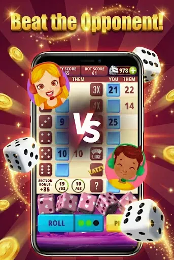 Скриншот 4 — Yatzy Classic - Dice Game Fun