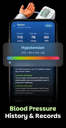 Скриншот 2 — Blood Sugar & Blood Pressure