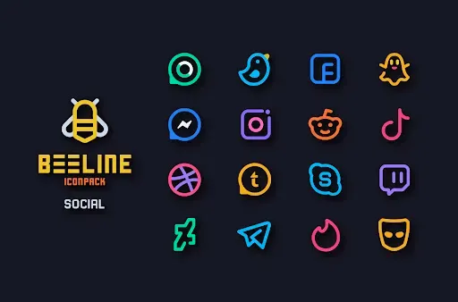 Скриншот 3 — BeeLine Icon Pack