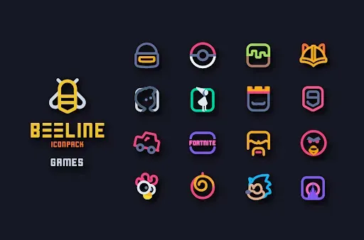 Скриншот 4 — BeeLine Icon Pack