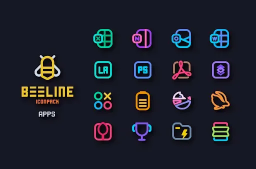 Скриншот 5 — BeeLine Icon Pack