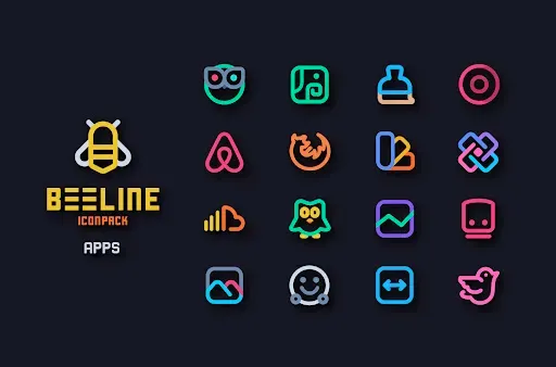 Скриншот 6 — BeeLine Icon Pack