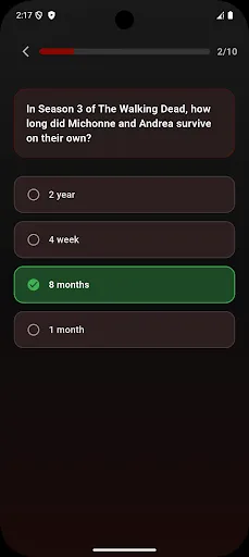 Скриншот 3 — The Walking Dead: Quiz App