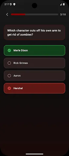 Скриншот 4 — The Walking Dead: Quiz App