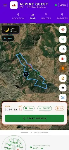 Скриншот 2 — Alpinequest PRO
