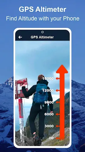 Скриншот 1 — Умный альтиметр GPS высота над