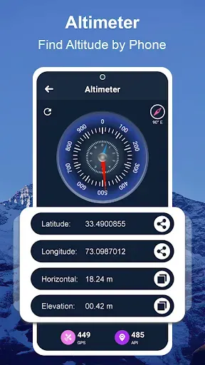 Скриншот 3 — Умный альтиметр GPS высота над