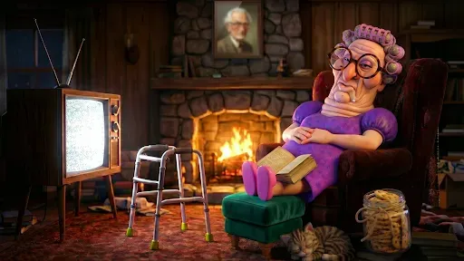 Скриншот 2 — Grumpy Granny Obby Run