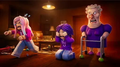 Скриншот 3 — Grumpy Granny Obby Run