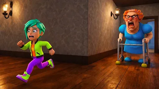 Скриншот 4 — Grumpy Granny Obby Run