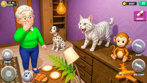 Скриншот 7 — Kitty vs Granny Prank Battle