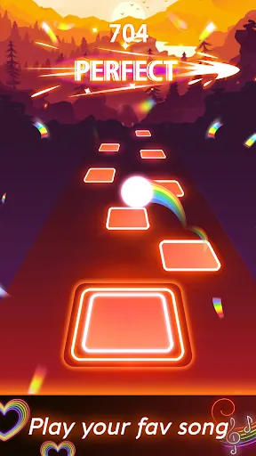 Скриншот 3 — Tiles Hop Музыкальные Игры Шар