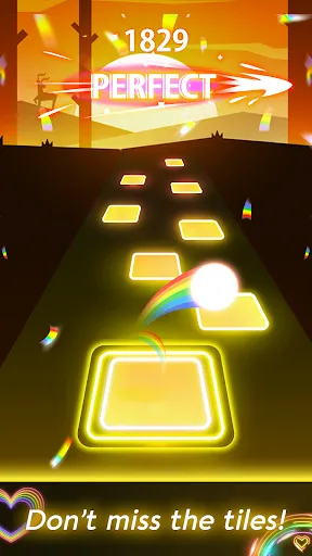 Скриншот 4 — Tiles Hop Музыкальные Игры Шар
