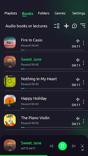 Скриншот 3 — Музыкальный плеер