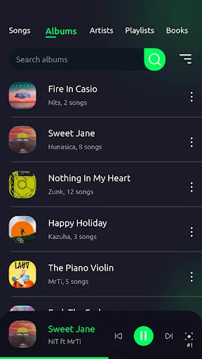 Скриншот 4 — Музыкальный плеер