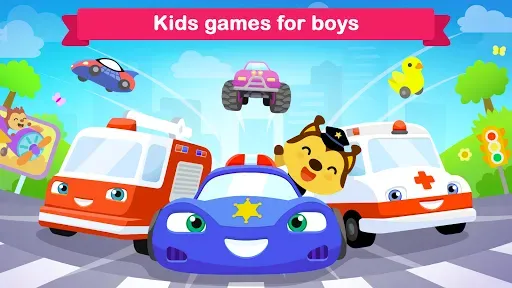 Скриншот 1 — Car games for kids & toddlers