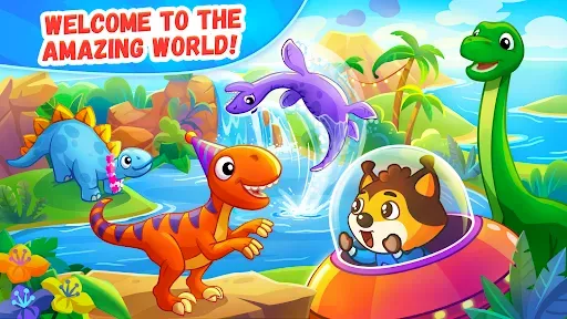 Скриншот 1 — Dinosaur games for kids age 2