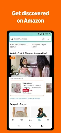 Скриншот 1 — Amazon Live Creator App