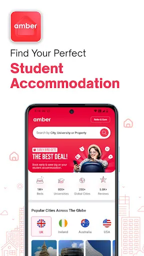 Скриншот 1 — amber: find student apartments