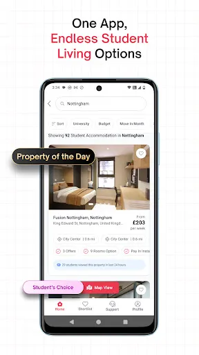Скриншот 2 — amber: find student apartments