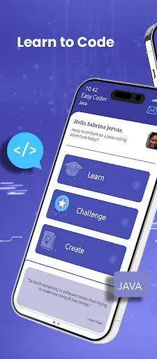 Скриншот 1 — EasyCoder AI: Learn Java