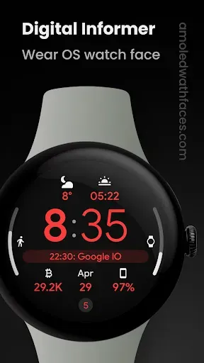 Скриншот 1 — Digital Informer: Watch face