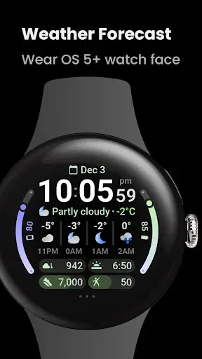 Скриншот 1 — Weather Forecast Watch Face