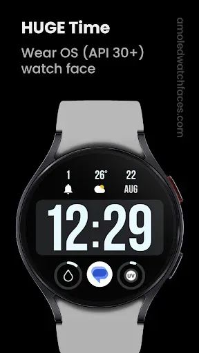 Скриншот 1 — Huge Time Watch Face