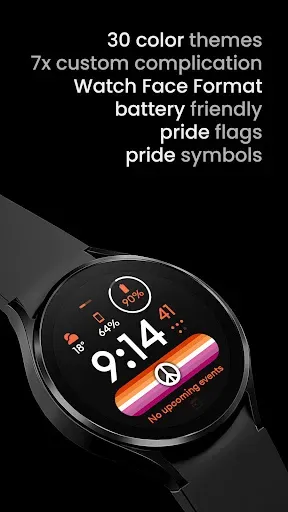 Скриншот 2 — Pride Flag Watch Face