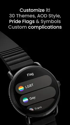 Скриншот 5 — Pride Flag Watch Face