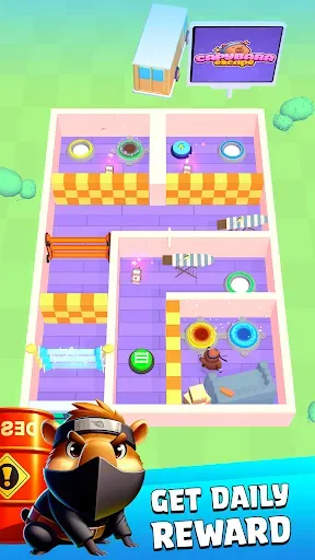 Скриншот 4 — Capybara Escape: Ninja Game