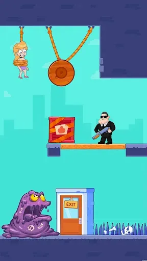 Скриншот 3 — Cut Master: Fun Rope Cut Game