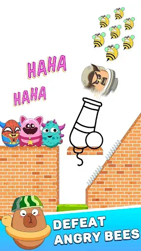 Скриншот 1 — Save The Eggs: Draw To Save
