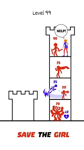 Скриншот 5 — Stick Hero 2: Tower Defense