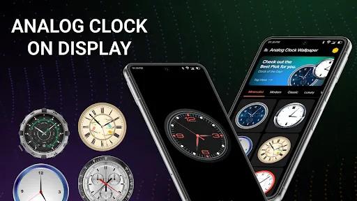 Скриншот 1 — Analog Clock живые обои