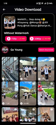 Скриншот 7 — Video Downloader for TikToks