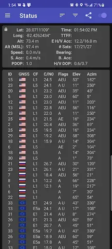Скриншот 2 — GPSTest