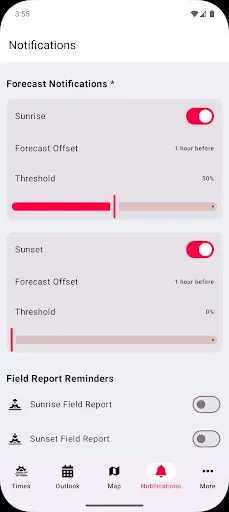 Скриншот 5 — Alpenglow: Sunset Predictions